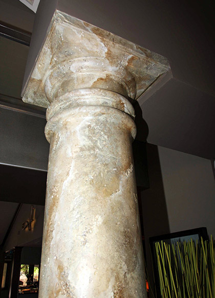 Column marbleizing